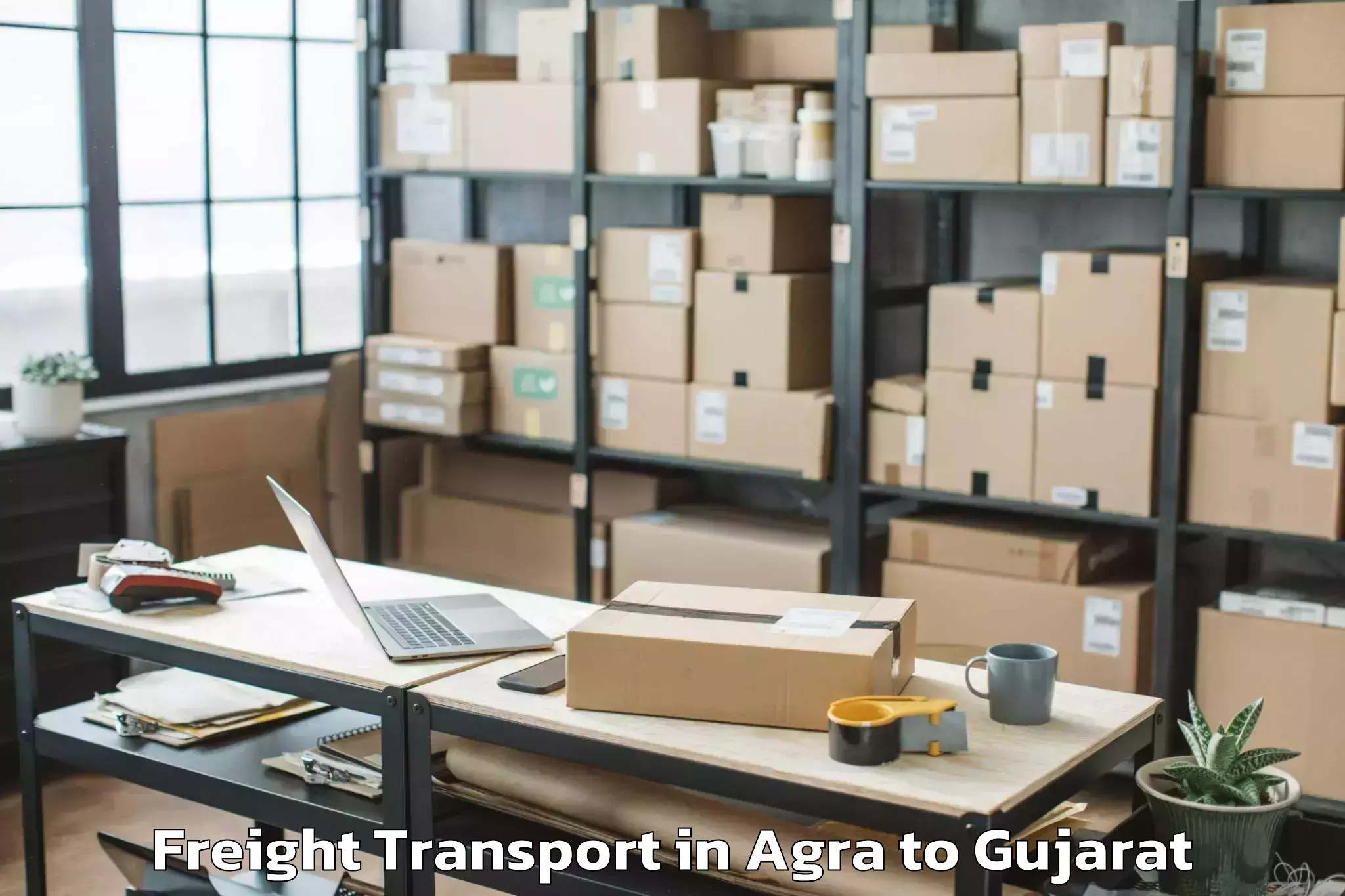 Comprehensive Agra to Plastindia International Unive Freight Transport